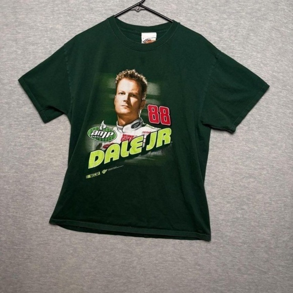 Vintage Dale Earnhardt Jr NASCAR Racing T Shirt AMP Energy 88 Graphic Men Large